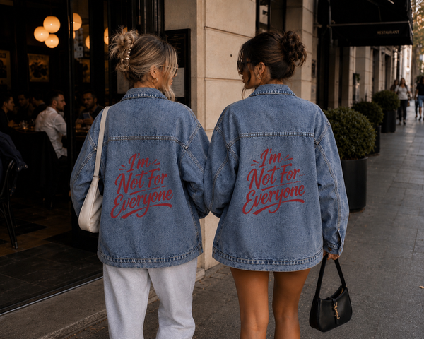 I'm not for everyone Denim Jacket