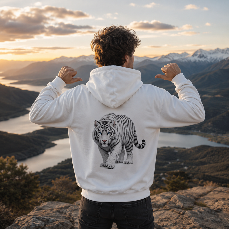 White Tiger Hoodie