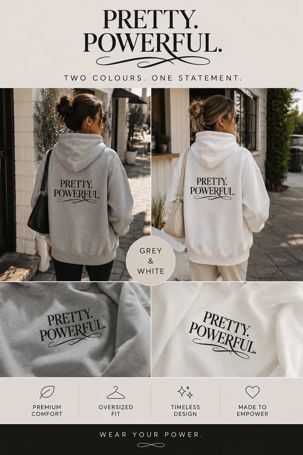 PRETTY. POWERFUL. Hoodie black