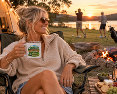 Golf Humour Colourful Camping Mug