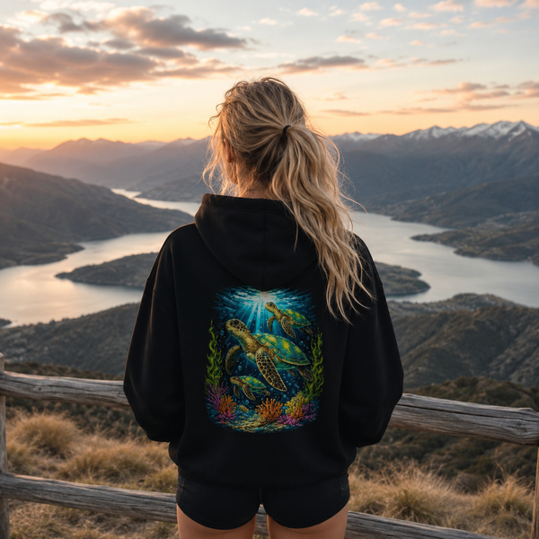 Vibrant Turtle Hoodie