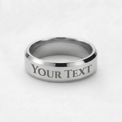 Dad- My first hero- Love your Daughter - Engraved personalised ring