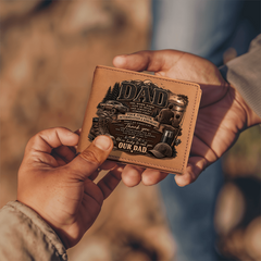 Dad Graphic Leather Wallet - Our Dad