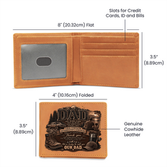 Dad Graphic Leather Wallet - Our Dad