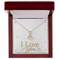 Alluring Beauty Necklace - Yellow & White Gold Variants