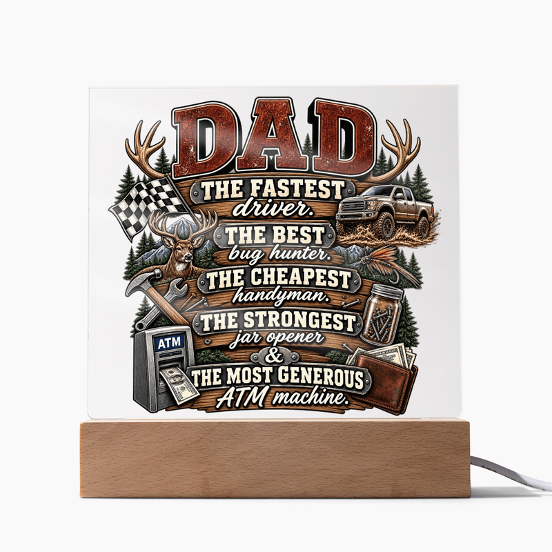 Best Dad Square Acrylic Plaque
