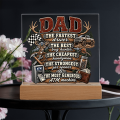Best Dad Square Acrylic Plaque