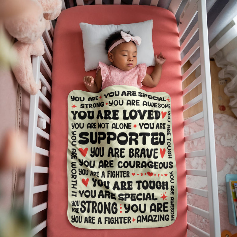 To My Daughter Braver (From Mom) â€“ Sherpa Fleece Blanket