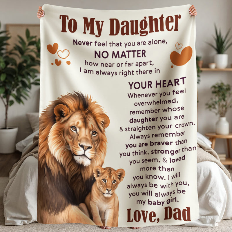 To My Daughter Never Feel Alone â€“ Sherpa Fleece Blanket