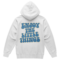 Blue Enjoy the little things Hoodie