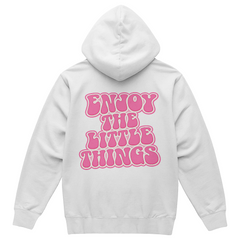 Pink Enjoy the little things Hoodie