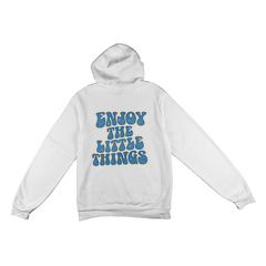 Blue Enjoy the little things Hoodie