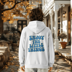 Blue Enjoy the little things Hoodie