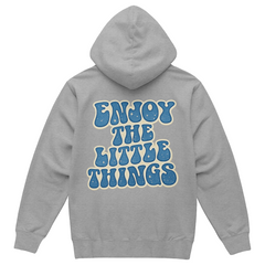 Blue Enjoy the little things Hoodie