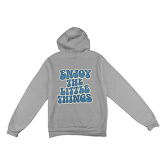 Blue Enjoy the little things Hoodie