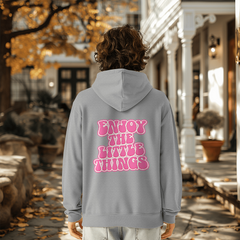 Pink Enjoy the little things Hoodie