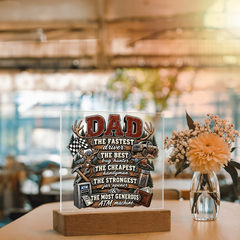 Best Dad Square Acrylic Plaque