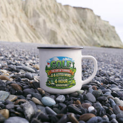 Golf Humour Colourful Camping Mug