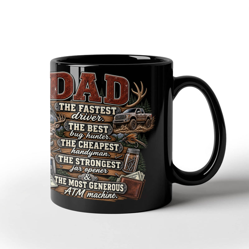 Best Dad Black Ceramic Mug