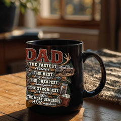 Best Dad Black Ceramic Mug