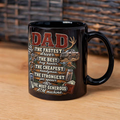 Best Dad Black Ceramic Mug