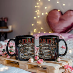Best Dad Black Ceramic Mug