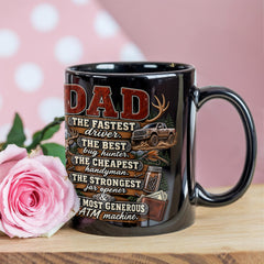 Best Dad Black Ceramic Mug